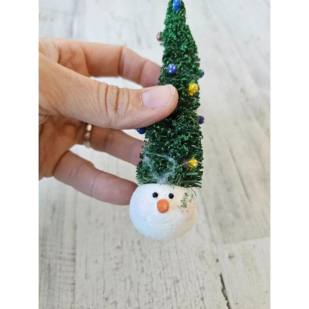 Snowman tree unique shabby‎ chic decor ornament Xmas tree